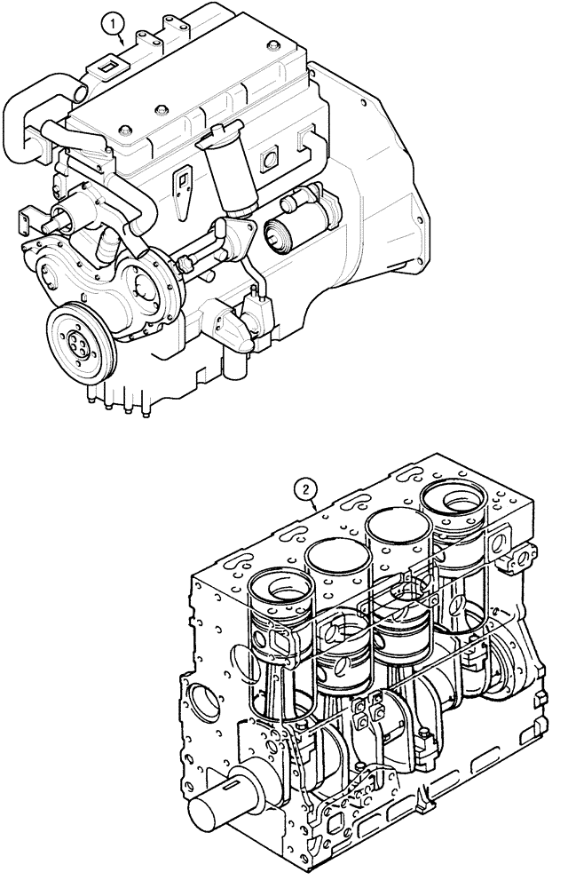 Схема запчастей Case IH C80 - (02-01) - ENGINES (02) - ENGINE