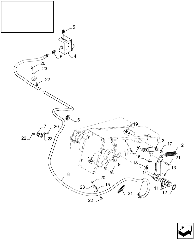 Схема запчастей Case IH LB333R - (18.87384062[01]) - DIA : PICK-UP STOP KIT (18) - ACCESSORIES