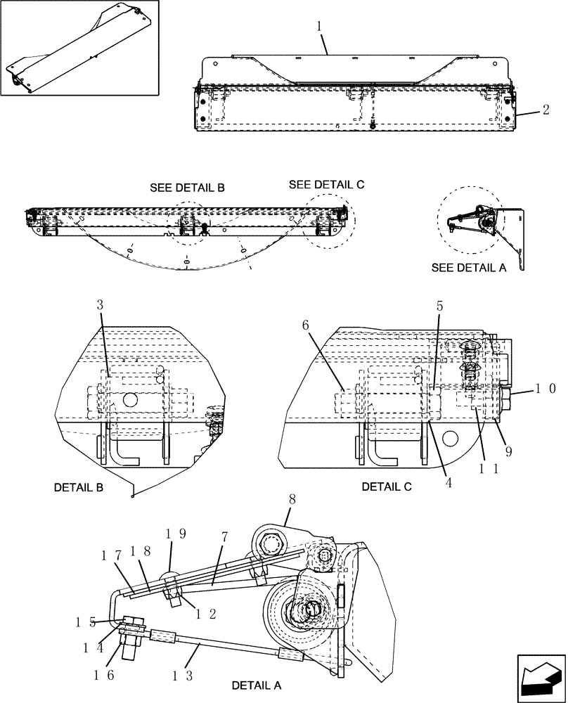 Схема запчастей Case IH 8010 - (88.230.07) - FEEDPLATE (88) - ACCESSORIES