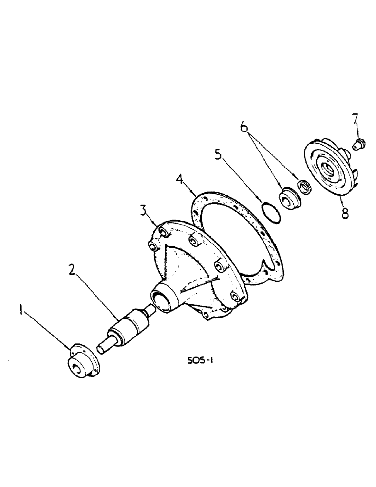 Схема запчастей Case IH 474 - (12-15) - WATER PUMP Power