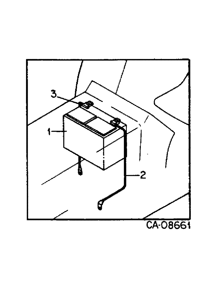 Схема запчастей Case IH 584 - (08-11) - BATTERY AND CONNECTIONS (06) - ELECTRICAL