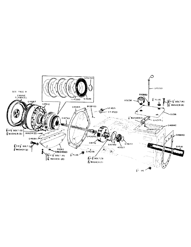 Схема запчастей Case IH 600B-SERIES - (048) - TORQUE TUBE, CASE-O-MATIC DRIVE (06) - POWER TRAIN