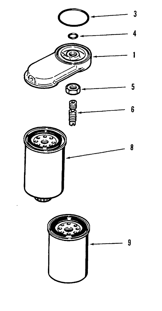 Схема запчастей Case IH 8840 - (10-046) - FUEL FILTER (DIESEL) (10) - ENGINE