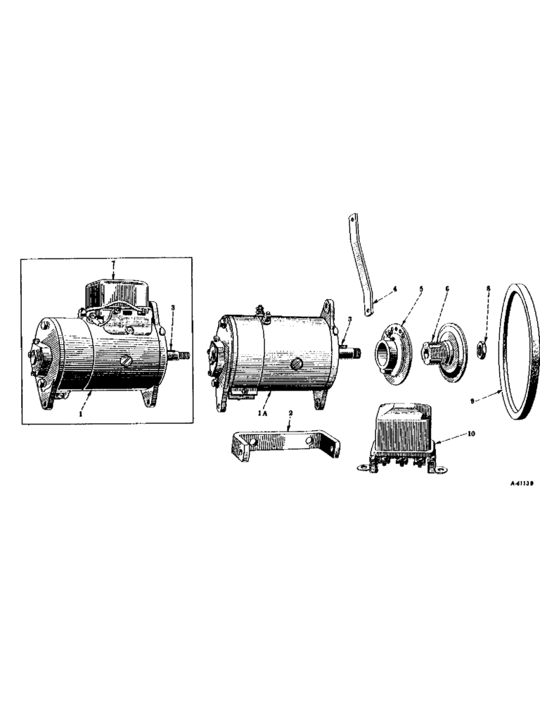 Схема запчастей Case IH FARMALL H - (050) - ELECTRICAL SYSTEM, GENERATOR, DELCO-REMY AND CONNECTIONS (06) - ELECTRICAL SYSTEMS