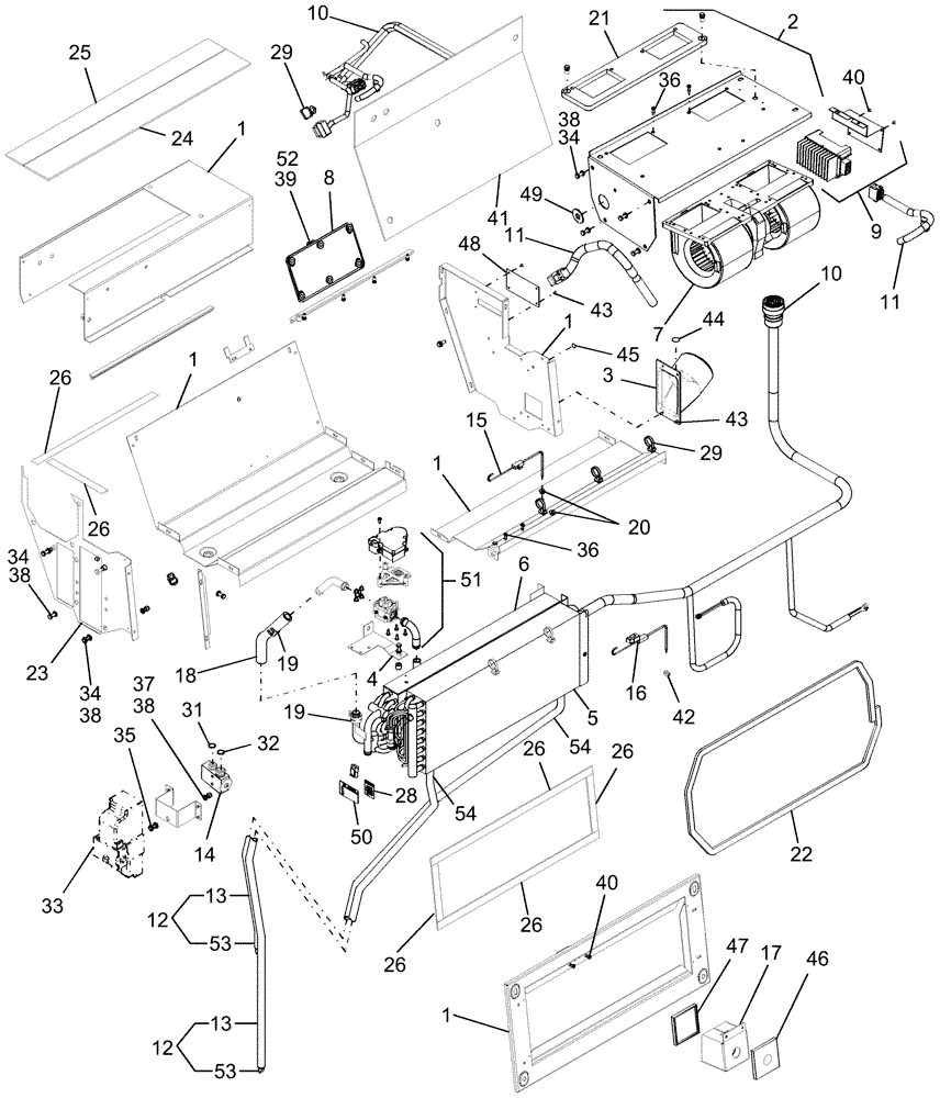 Схема запчастей Case IH AFX8010 - (E.40.D.92[1]) - ATC UNIT, PRIOR TO PIN HAJ106401 E - Body and Structure