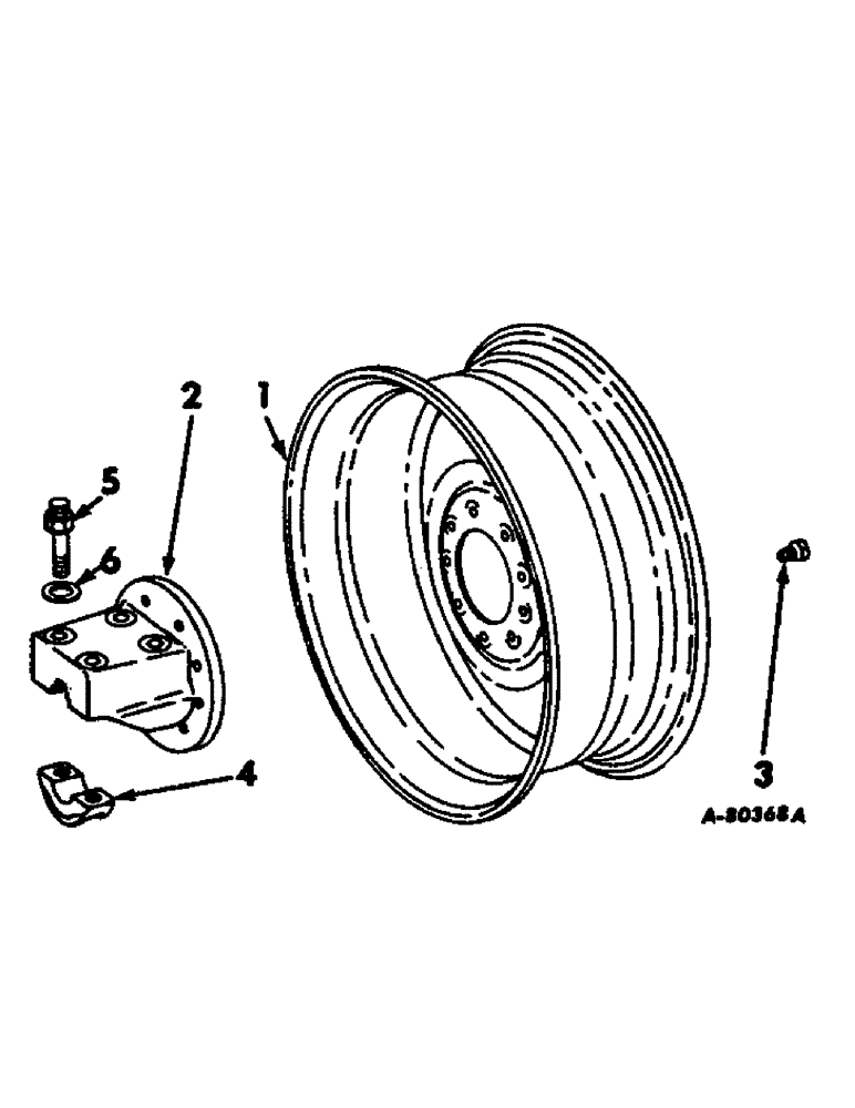 Схема запчастей Case IH 1026 - (15-08) - WHEELS AND TRACTION, OUTER DUAL REAR WHEELS, DISC TYPE Wheels & Traction