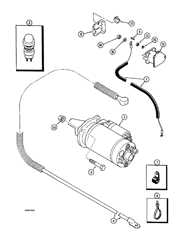 Схема запчастей Case IH 1644 - (4-24) - FEEDER REVERSER HARNESS (06) - ELECTRICAL