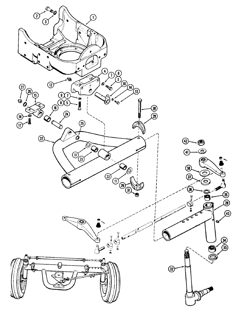 Схема запчастей Case IH 930-SERIES - (085C) - ADJUSTABLE FRONT AXLE, GENERAL PURPOSE MODELS, USED PRIOR TO TRACTOR SERIAL NUMBER 8300290 (06) - POWER TRAIN