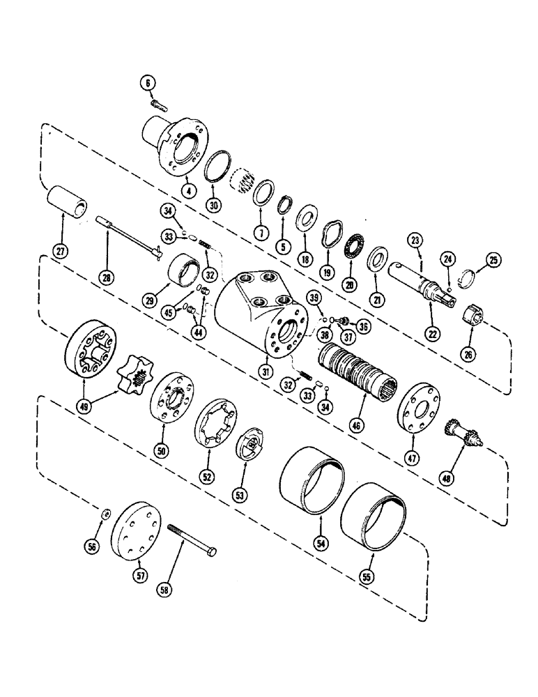 Схема запчастей Case IH 2470 - (160) - STEERING HAND PUMPS (05) - STEERING