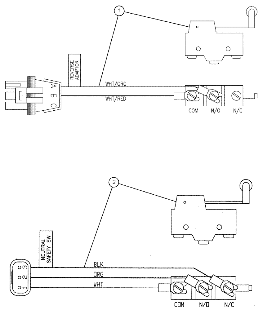 Схема запчастей Case IH SPX3320 - (01-037) - NEUTRAL SAFETY AND REVERSE SWITCH Cab Interior