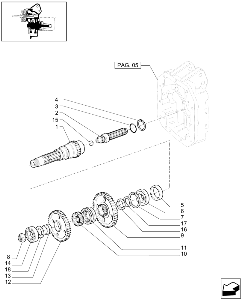 Схема запчастей Case IH PUMA 180 - (1.80.1[01]) - POWER TAKE-OFF 540E/1000 RPM (07) - HYDRAULIC SYSTEM