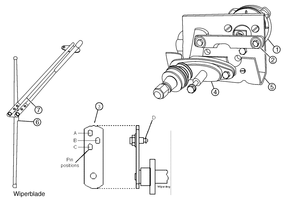 Схема запчастей Case IH 3150 - (02-012) - WINDSHIELD WIPER Cab Exterior