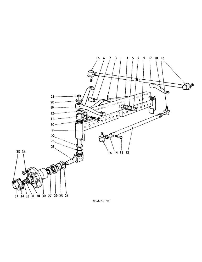 Схема запчастей Case IH 770B - (072) - FRONT AXLE Steering & Front Axle