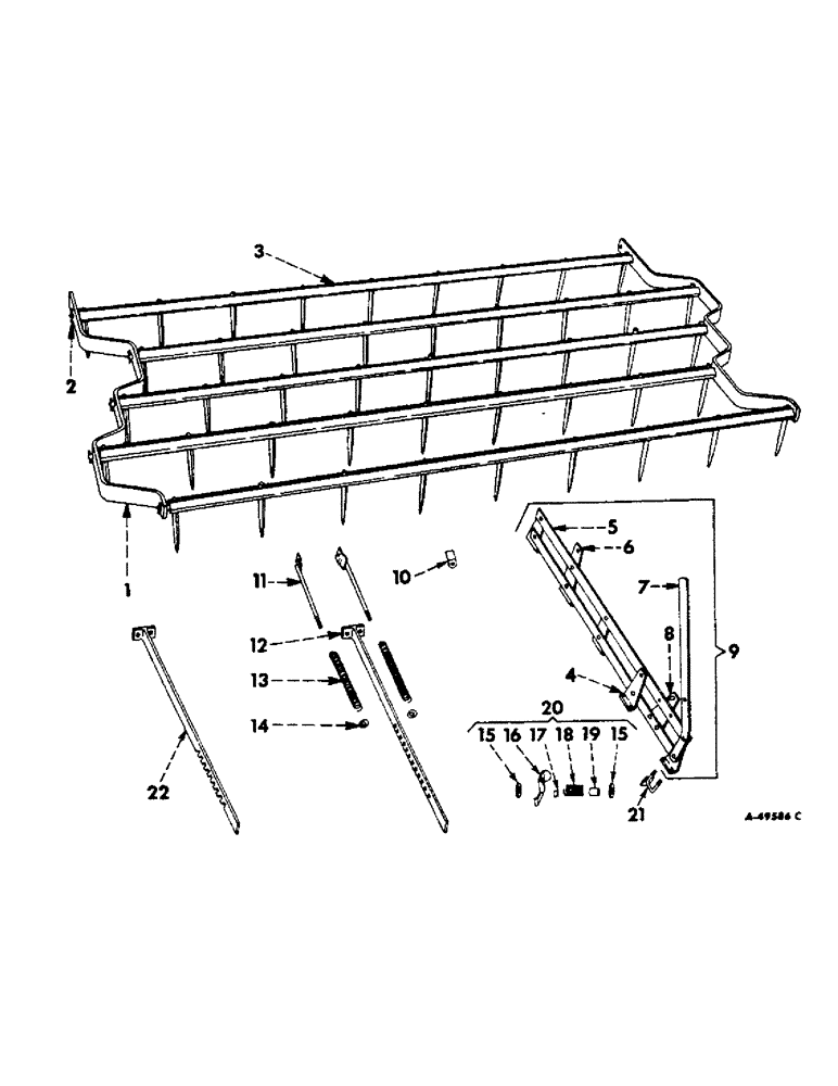 Схема запчастей Case IH 7 - (A-07) - RIGID SECTIONS 