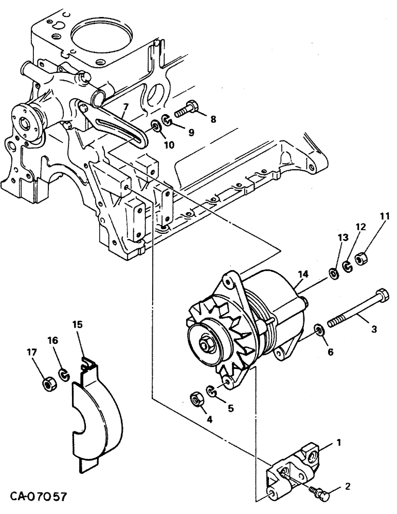 Схема запчастей Case IH 274 - (08-04) - ELECTRICAL, ALTERNATOR GENERATOR AND CONNECTIONS (06) - ELECTRICAL