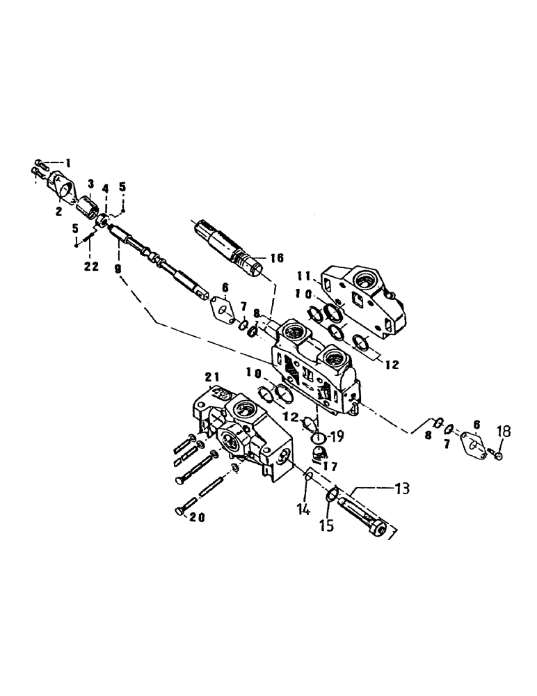 Схема запчастей Case IH 7000 - (B04-15) - HYDRAULIC VALVE A35, BASECUTTER AND ROLLERS Hydraulic Components & Circuits