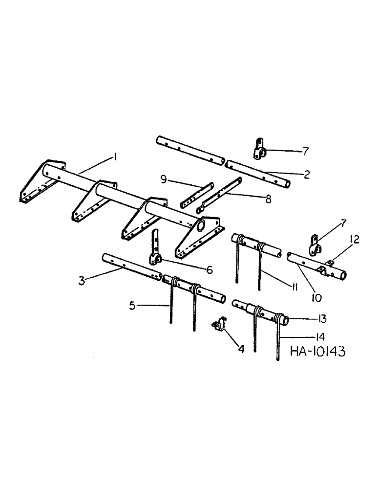 Схема запчастей Case IH 5000 - (F-10) - MULCHERS, 12 FOOT, 3 INCH MULCHER FOR USE ON DIRECT MOUNTED AND 31-1/2 FOOT WING MODELS 