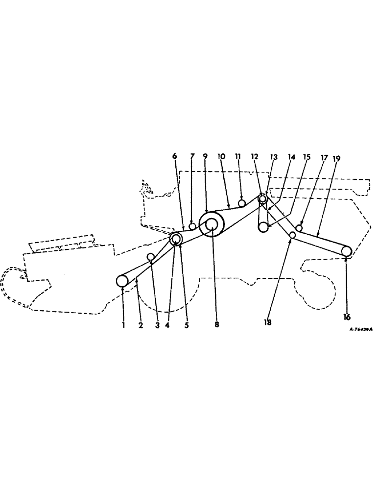 Схема запчастей Case IH 915 - (15) - PULLEY AND BELT DIAGRAM, LEFT SIDE (00) - GENERAL