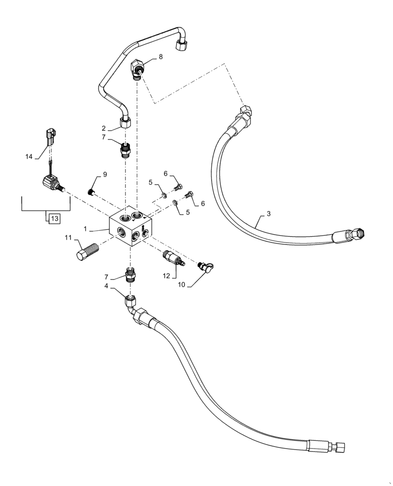 Схема запчастей Case IH 635 - (35.138.01) - VALVE, AUGER CONTROL (35) - HYDRAULIC SYSTEMS