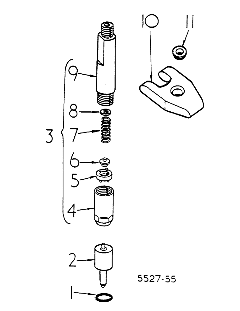 Схема запчастей Case IH 268 - (12-087) - INJECTION NOZZLE HOLDER AND NOZZLE Power