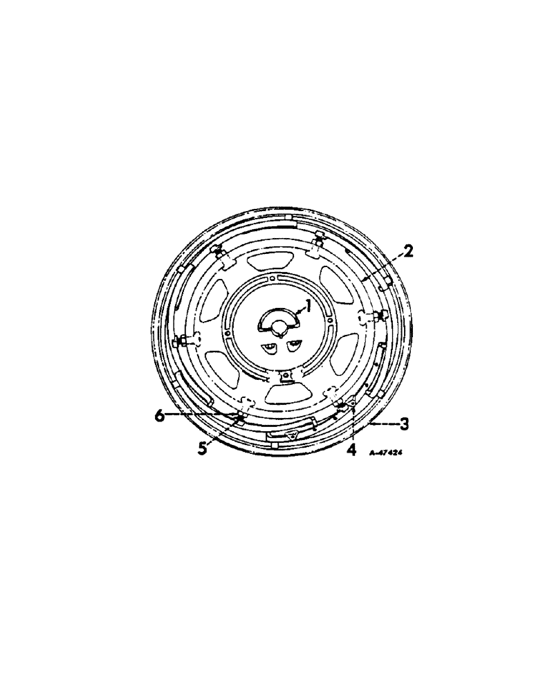 Схема запчастей Case IH 504 - (205[A]) - WHEELS, POWER ADJUSTABLE REAR WHEELS, FARMALL TRACTORS, INTERNATIONAL HI-CLEAR TRACTORS (11) - WHEELS