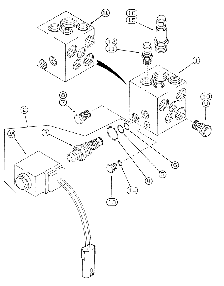 Схема запчастей Case IH 2155 - (7-12) - PARKING BRAKE AND REGULATOR VALVE (5.1) - BRAKES