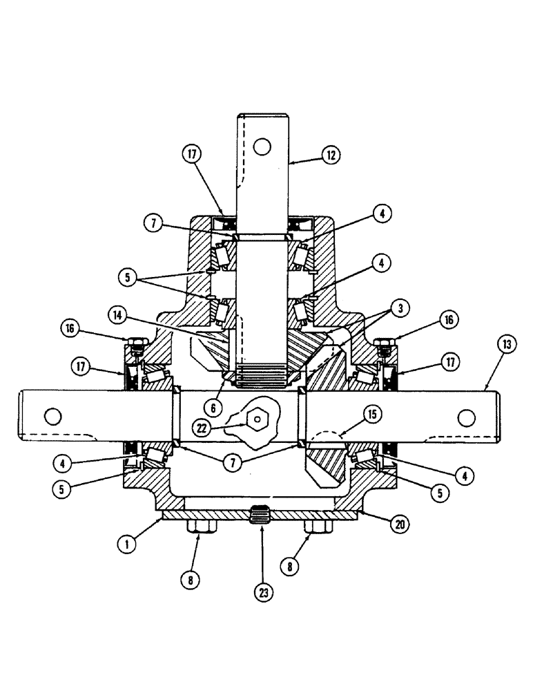 Схема запчастей Case IH 54FMS - (46) - GEARBOX, 54 FMS SNOW THROWER 