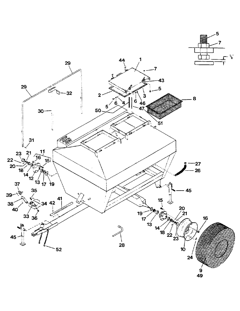 Схема запчастей Case IH AS1502 - (30) - MODEL AS1002 MAIN FRAME ATTACHING PARTS (39) - FRAMES AND BALLASTING