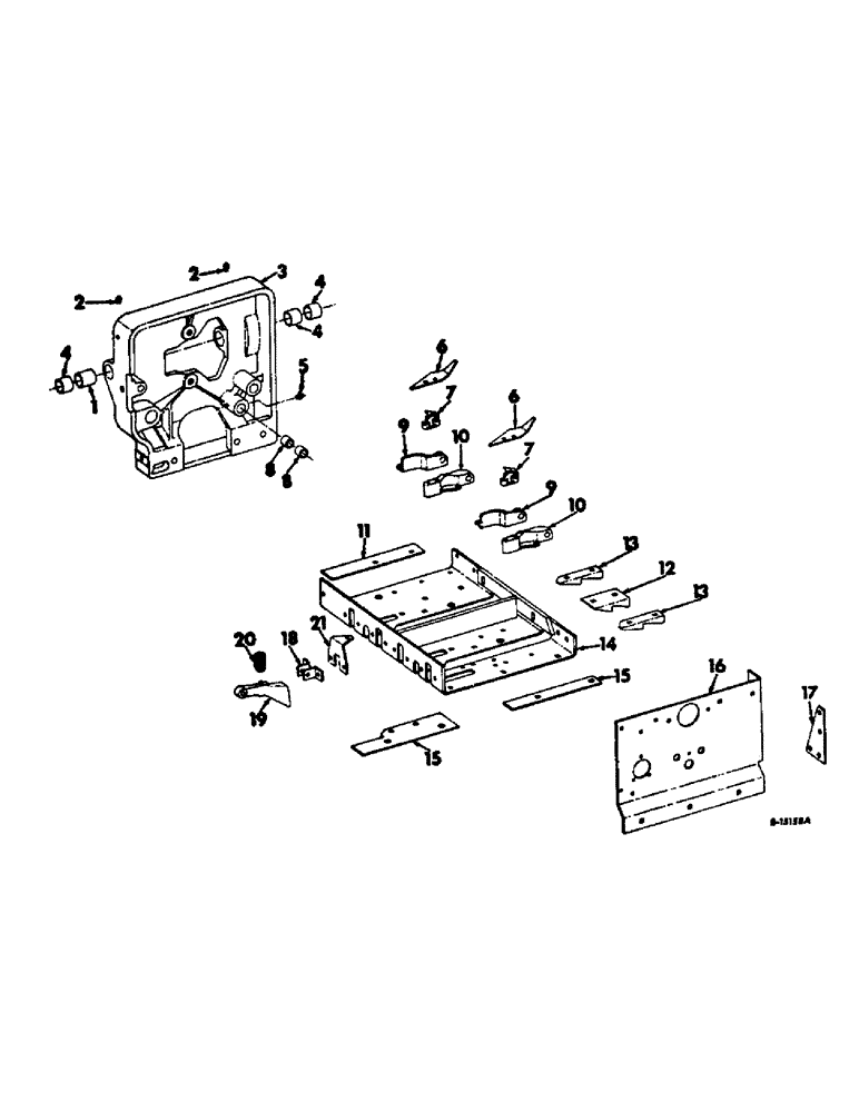 Схема запчастей Case IH 440 - (F-37) - TWISTER BASE PLATE AND SUPPORTS, FOR WIRE BALER 