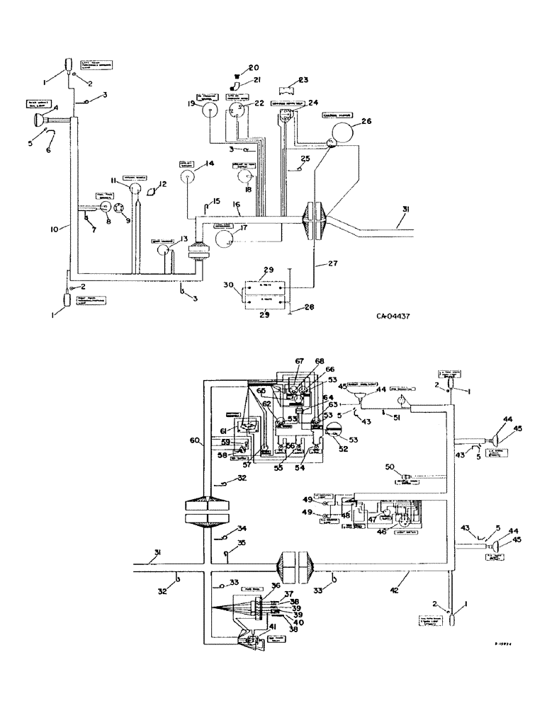 Схема запчастей Case IH 95 - (08-01) - ELECTRICAL, WIRING DIAGRAM, SERIAL NUMBER 1012 AND ABOVE (06) - ELECTRICAL