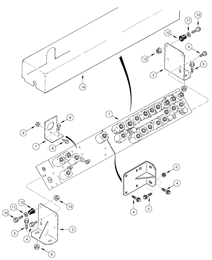 Схема запчастей Case IH CPX620 - (08-21) - MANIFOLD VALVE AND MOUNTING (07) - HYDRAULICS