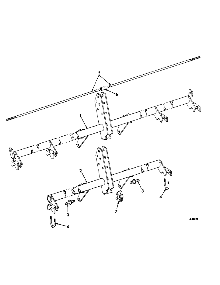 Схема запчастей Case IH 87 - (Q-20) - THREE POINT HITCH, FOR 4 AND 6-ROW PLANTERS 