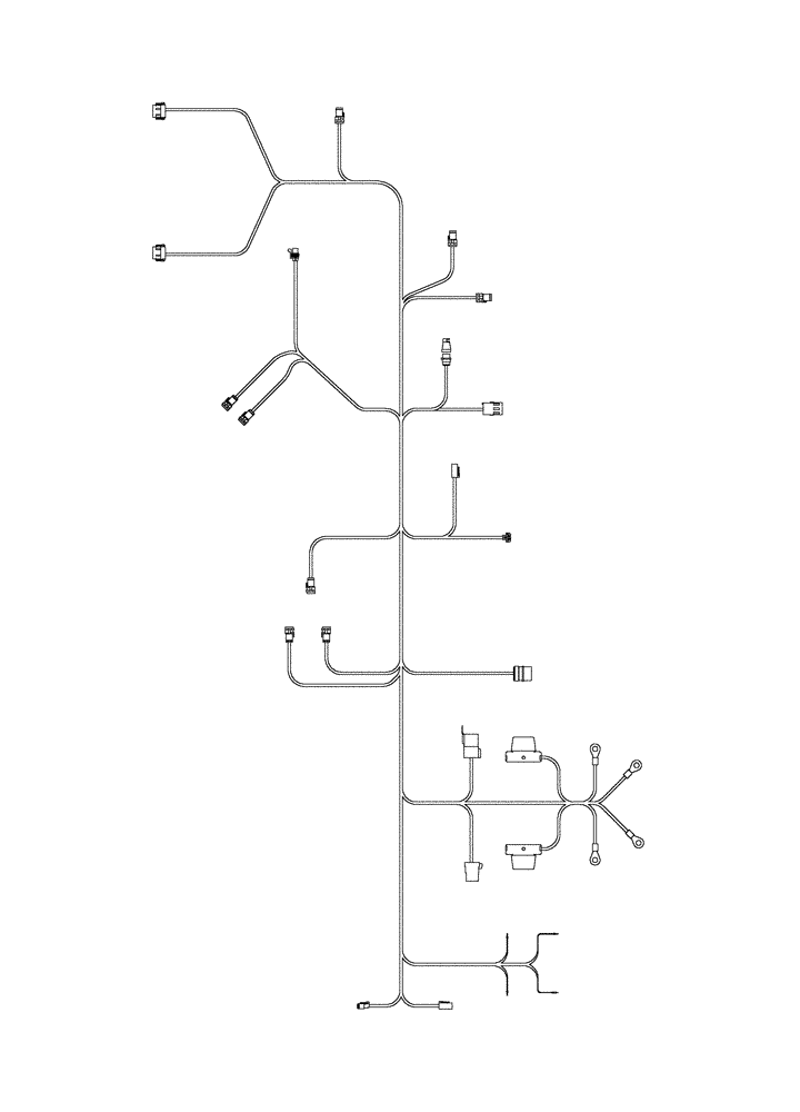 Схема запчастей Case IH 955 - (4-36) - HARNESS, AFS PLANTER, STEIGER TRACTOR (04) - ELECTRICAL SYSTEMS