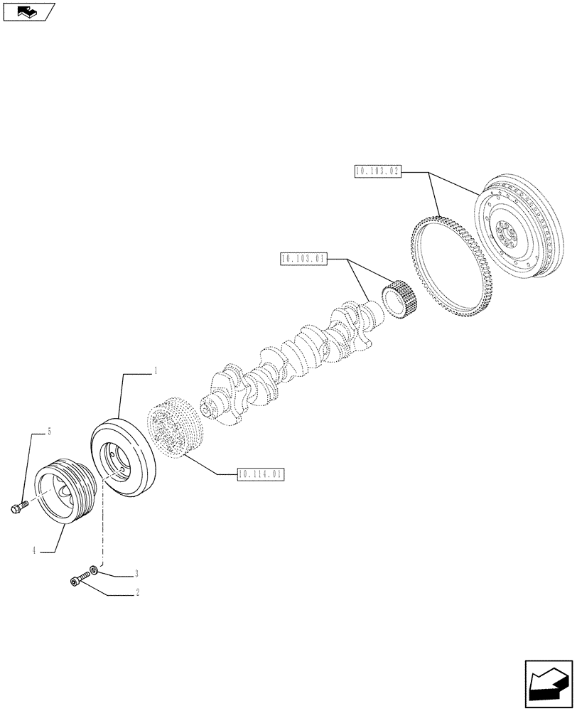 Схема запчастей Case IH F2CFE614E A004 - (10.110.01) - DAMPER (504045090 - 504213430) (10) - ENGINE
