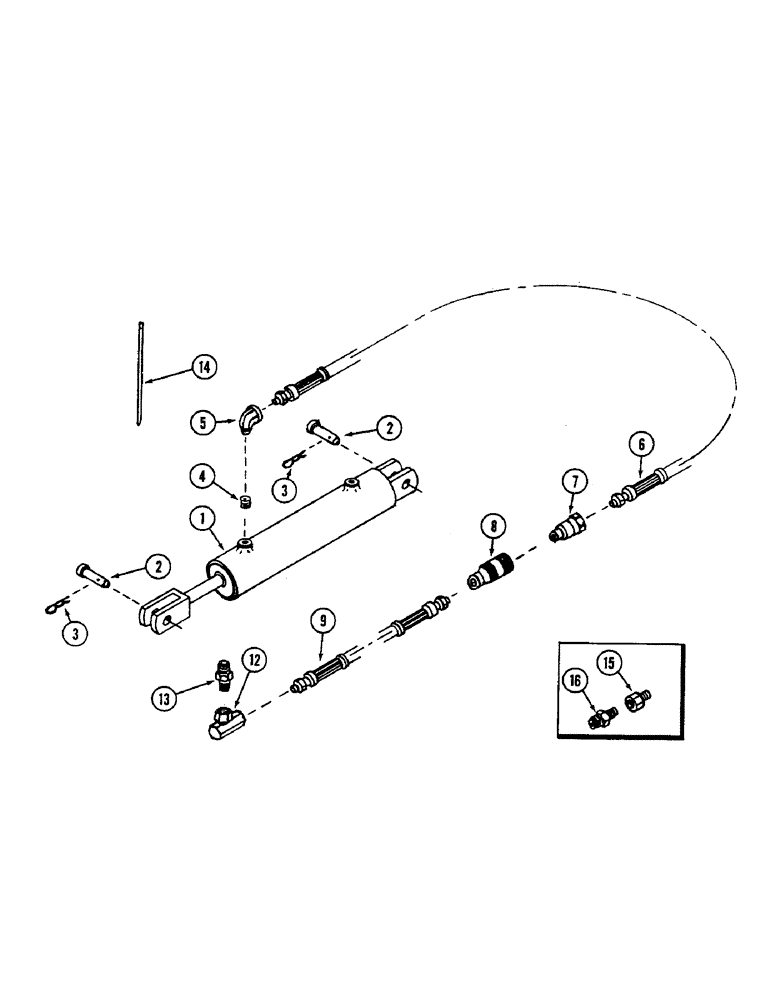 Схема запчастей Case IH 48FEB - (06) - LIFT CYLINDER SYSTEM, 48 FEB SNOW THROWER 