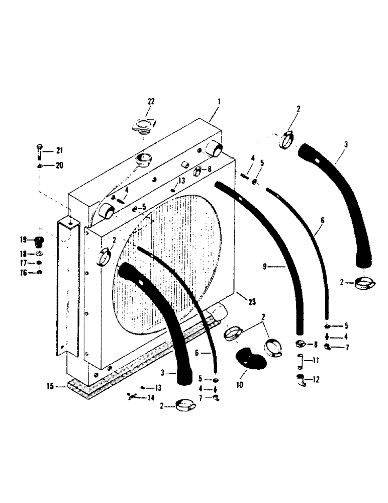 Схема запчастей Case IH STEIGER - (04-14) - RADIATOR, ATTACHING, TIGER II (04) - Drive Train