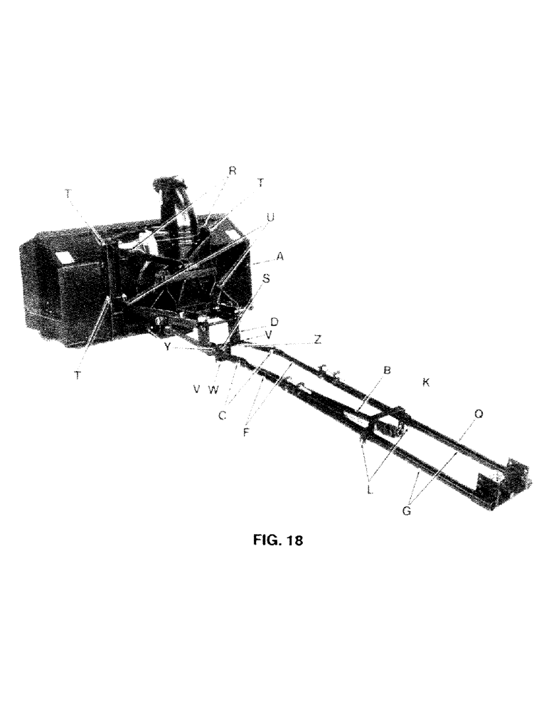 Схема запчастей Case IH C100 - (18) - PREPARATION OF SNOW THROWER 
