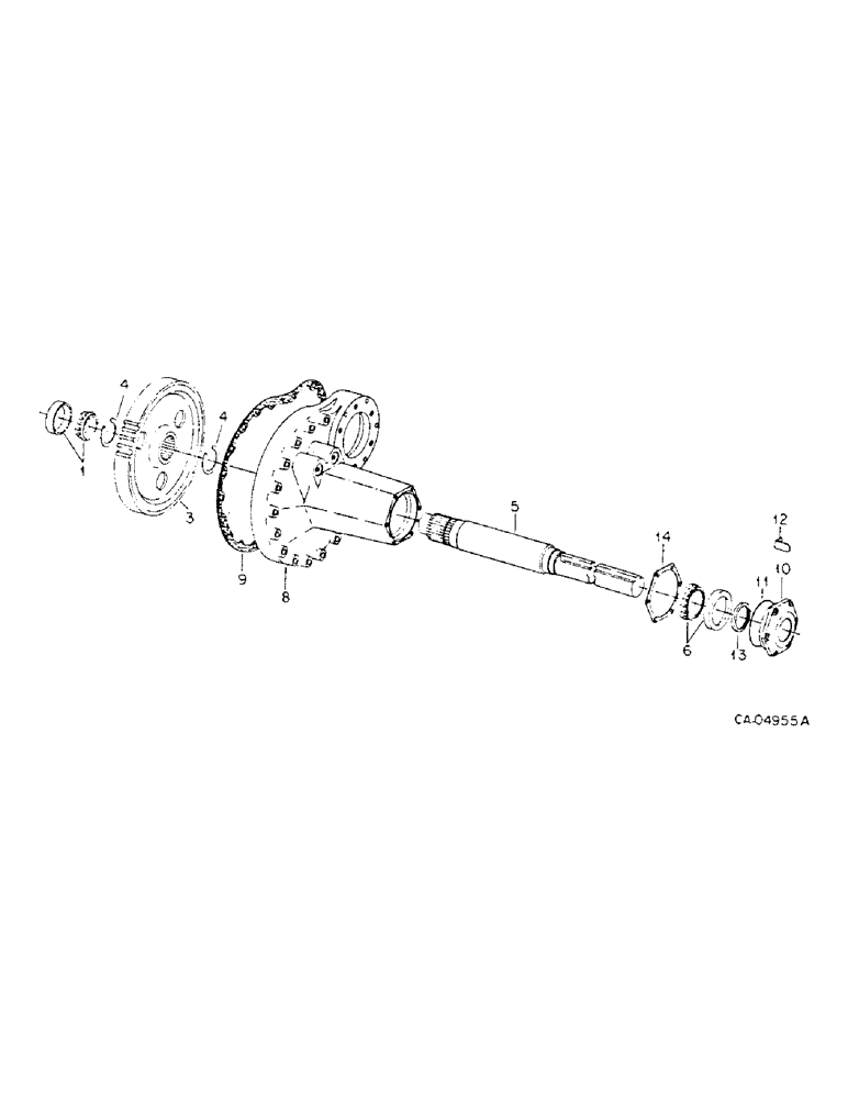 Схема запчастей Case IH 3788 - (07-10) - DRIVE TRAIN, REAR DRIVE AXLE, 3788 TRACTORS (04) - Drive Train