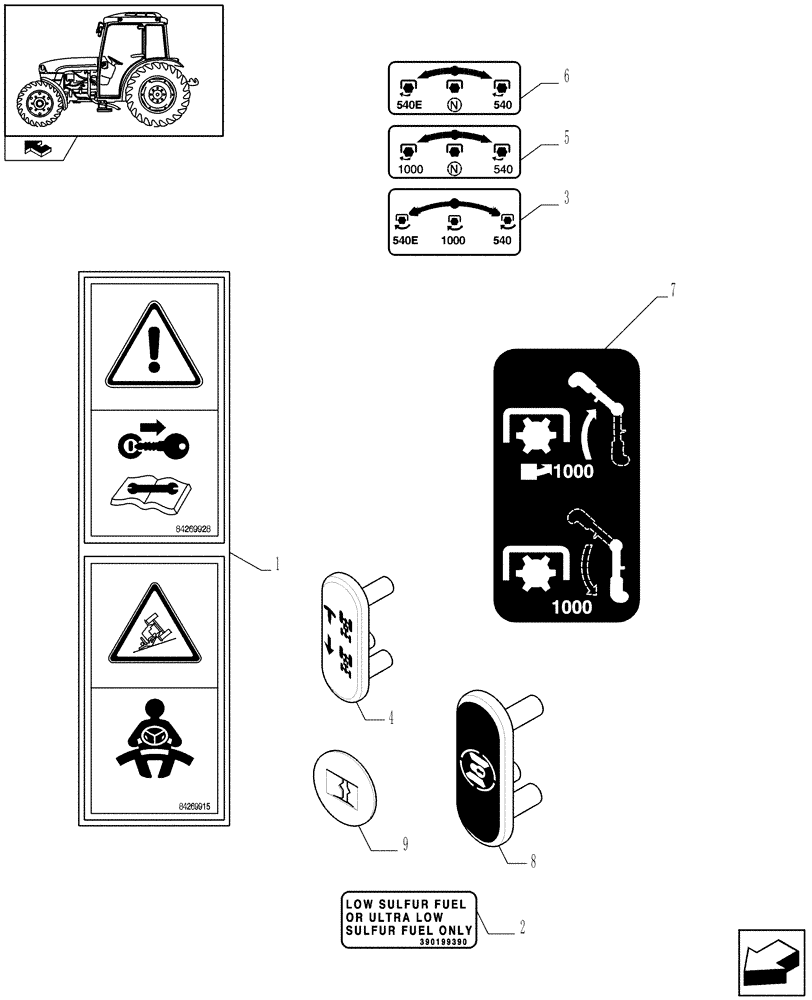 Схема запчастей Case IH FARMALL 65C - (1.98.0[04A]) - DECALS - D6624 (13) - DECALS