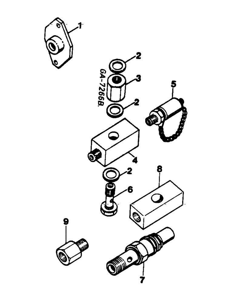 Схема запчастей Case IH 844 - (1B18) - CONNECTING PARTS FOR , IH-PRUFCENTER Accessories & Attachments / Miscellaneous