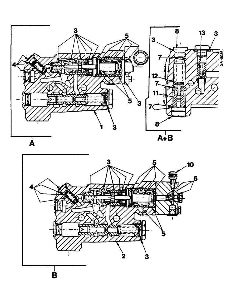 Схема запчастей Case IH 644 - (2I14) - BRAKE VALVE (07) - HYDRAULICS