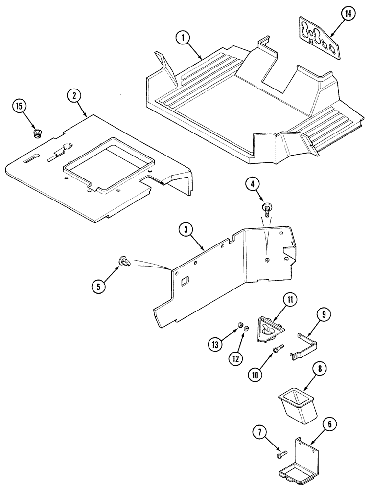 Схема запчастей Case IH 5220 - (9-062) - CAB, INTERIOR MATS (09) - CHASSIS/ATTACHMENTS