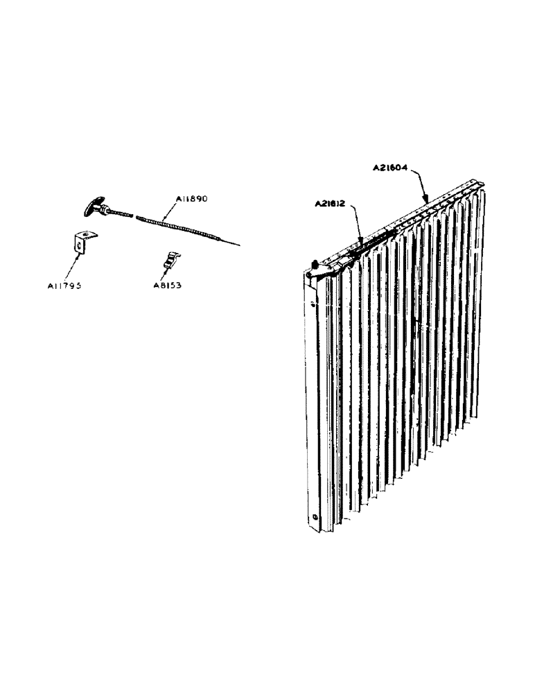 Схема запчастей Case IH 930 - (2-061) - RADIATOR SHUTTER (02) - ENGINE