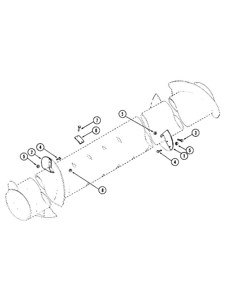 Схема запчастей Case IH 1010 - (9C-06) - AUGER FLIGHT EXTENSION (58) - ATTACHMENTS/HEADERS