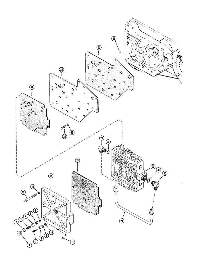 Схема запчастей Case IH 1370 - (282) - TRANSMISSION CONTROL VALVE (06) - POWER TRAIN