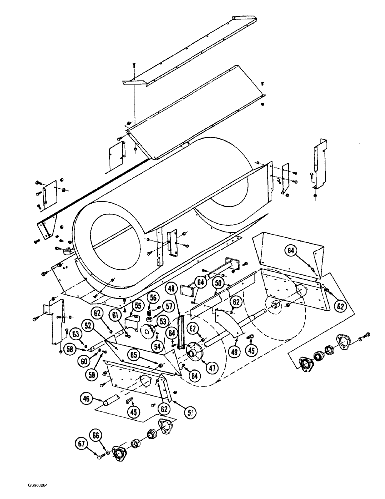 Схема запчастей Case IH 1660 - (9C-10) - CLEANING FAN AND SHIELDS, (CONTD) (15) - BEATER & CLEANING FANS