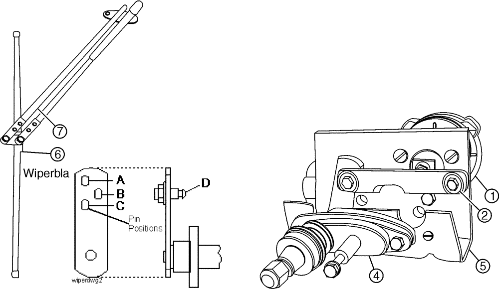 Схема запчастей Case IH SPX3310 - (02-010) - WINDSHIELD WIPER Cab Exterior