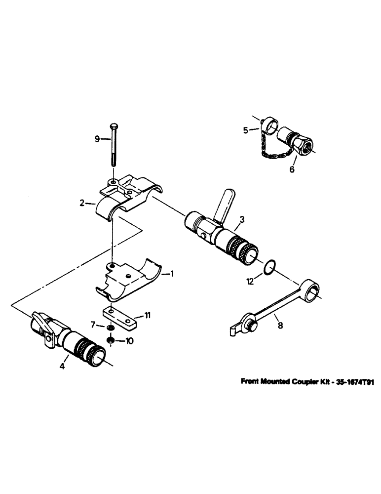 Схема запчастей Case IH 9130 - (08-16) - COUPLER ASSEMBLY (07) - HYDRAULICS