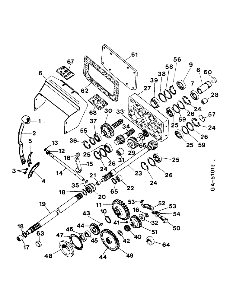 Схема запчастей Case IH 844S - (07-082) - ENGINE PTO, GROUND SPEED PTO (04) - Drive Train