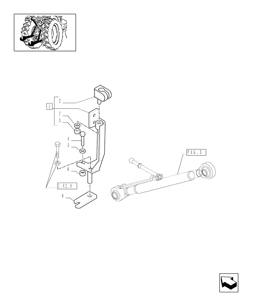 Схема запчастей Case IH JX1095N - (1.89.6[04]) - IMPLEMENT CARRIER (09) - IMPLEMENT LIFT